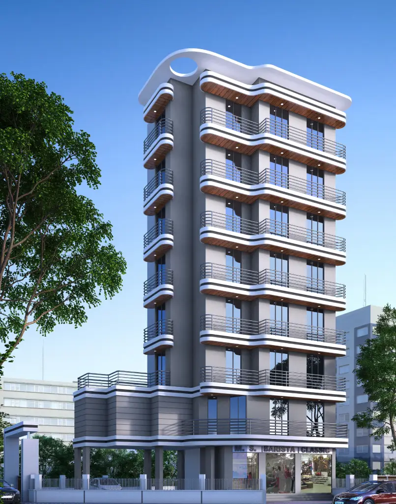 urban residential building designed by Akruti Consultants