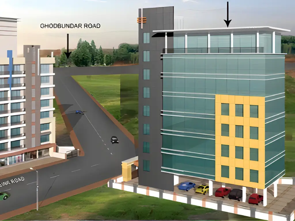 commercial building design by Akruti Consultants